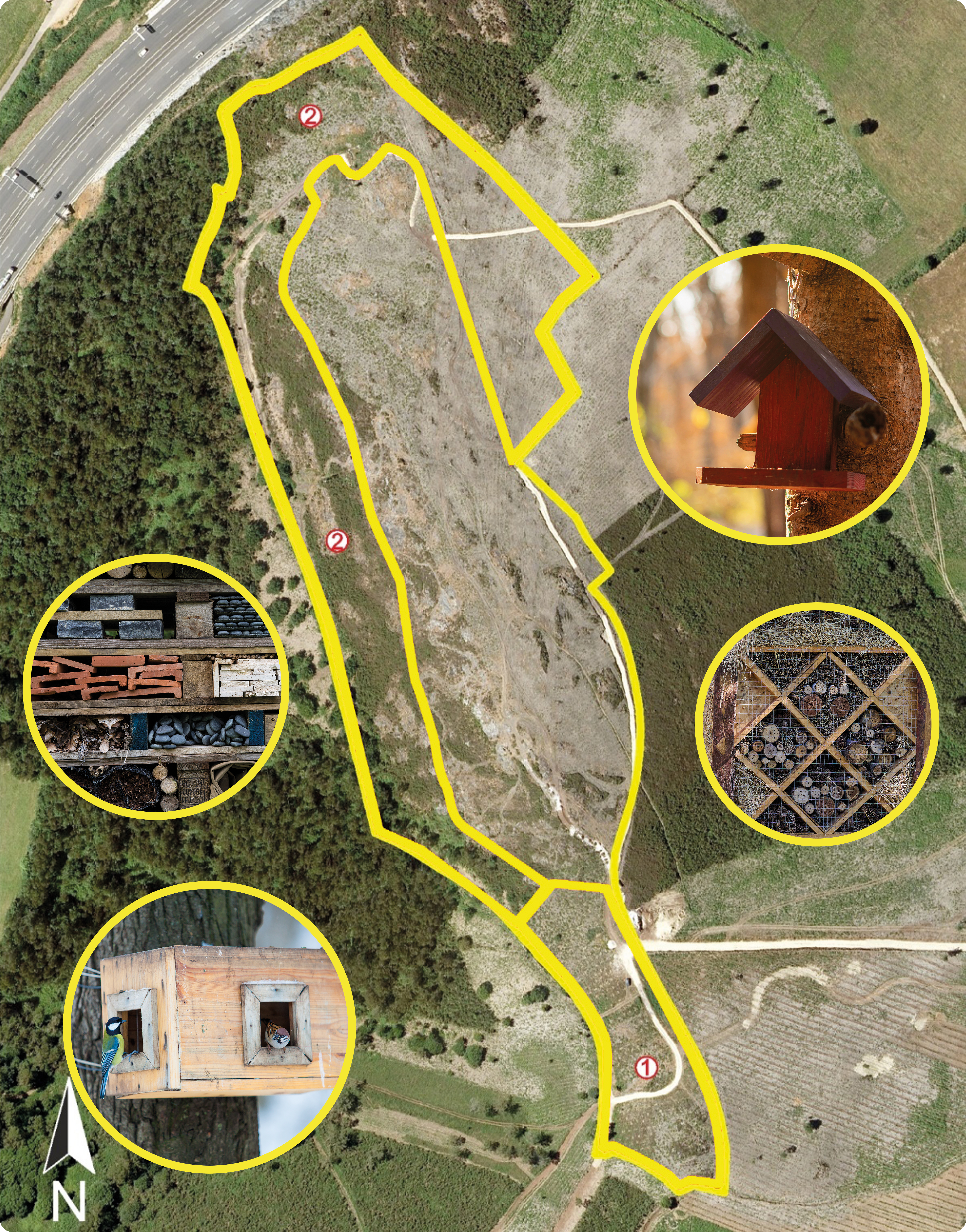 Área de investimento do Monte Periurbano Viso